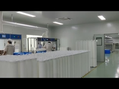 0.4-0.7m² उच्च घनत्व पीपी प्लीटेड फ़िल्टर कार्ट्रिज प्युर्टिटी अभिकर्मकों को फ़िल्टर करने के लिए