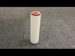 अधिकतम ऑपरेटिंग तापमान 65-80℃ के साथ प्लीटेड रासायनिक संदूषक हटाना