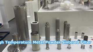 उच्च तापमान धातु पाउडर सिन्जेड फ़िल्टर कार्ट्रिज