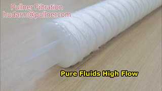 स्ट्रिंग घाव फ़िल्टर कार्ट्रिज उच्च प्रवाह निस्पंदन