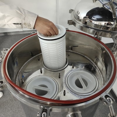 6 &quot;उच्च तापमान निस्पंदन प्रणाली फिल्टर प्रतिस्थापन के लिए 2.5bar का सुझाव दिया दबाव