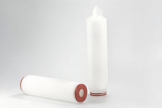 PTFE Membrane Filter Cartridge with 0.01um Solid Particles Interception and 99.99% Efficiency for High Flow Gas Filtration