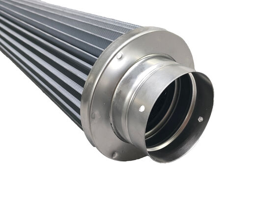 पीटीएस श्रृंखला उच्च प्रवाह फिल्टर कारतूस 99.99% कण अवरोधन दक्षता और कार्बन आधारित फिल्म कोटिंग के साथ