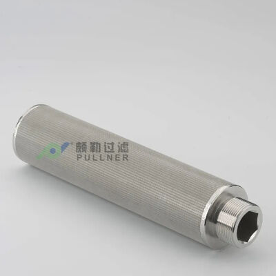 उच्च प्रवाह अनुप्रयोगों के लिए उच्च तापमान और संक्षारण प्रतिरोध के साथ 10 इंच 316L स्टेनलेस स्टील बहुपरत सिंटर वायर मेष फिल्टर कारतूस