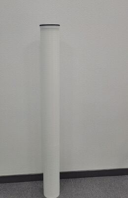 60 इंच उच्च प्रवाह फिल्टर कारतूस 0.1um-100um पानी निस्पंदन के लिए Polypropylene Pleated मीडिया के साथ