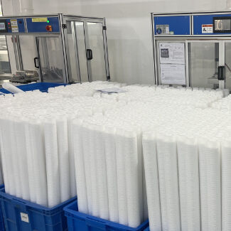 70' पावर प्लांट फिल्टर कारतूस 1um से 10um माइक्रोन और स्टेनलेस स्टील 304/316L के साथ संघनक पानी फिल्टरेशन के लिए