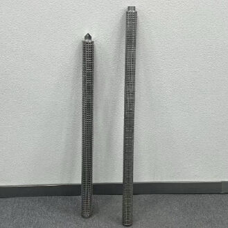 उच्च गंदगी पकड़ने की क्षमता के साथ स्टेनलेस स्टील फाइबर फील्ड प्लीटेड फिल्टर कारतूस