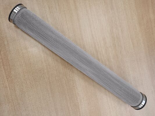 उच्च तापमान, दबाव और संक्षारण प्रतिरोध के साथ स्टेनलेस स्टील सिंटर फाइबर फील्ड फिल्टर कारतूस