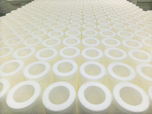 पीपी सामग्री समुद्री जल निस्पंदन के लिए 60 इंच उच्च प्रवाह फिल्टर कारतूस बनाया