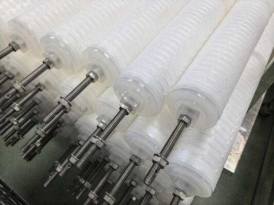 60 इंच की लंबाई पॉलीप्रोपाइलीन (पीपी) सामग्री उच्च प्रवाह PHFZ संघनक चमकाने फिल्टर कारतूस