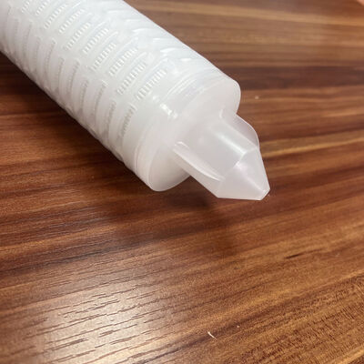 पानी निस्पंदन के लिए 0.45um पॉलीप्रोपाइलीन मीडिया के साथ 30 इंच पीपी प्लीटेड हाई फ्लो फिल्टर कारतूस