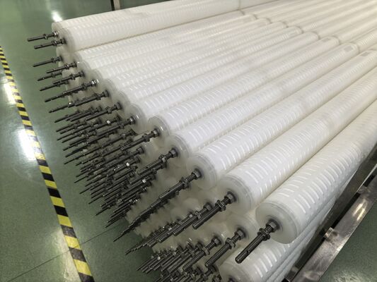 70 इंच लंबाई पॉलीप्रोपाइलीन (पीपी) सामग्री हाई फ्लो पीएचएफ़जेड कंडेनसेट पॉलिशिंग फ़िल्टर कार्ट्रिज